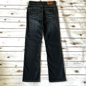 Buffalo David Bitton Jeans Boys Size 14 Dark Blue Wash Straight Denim Cotton 30"